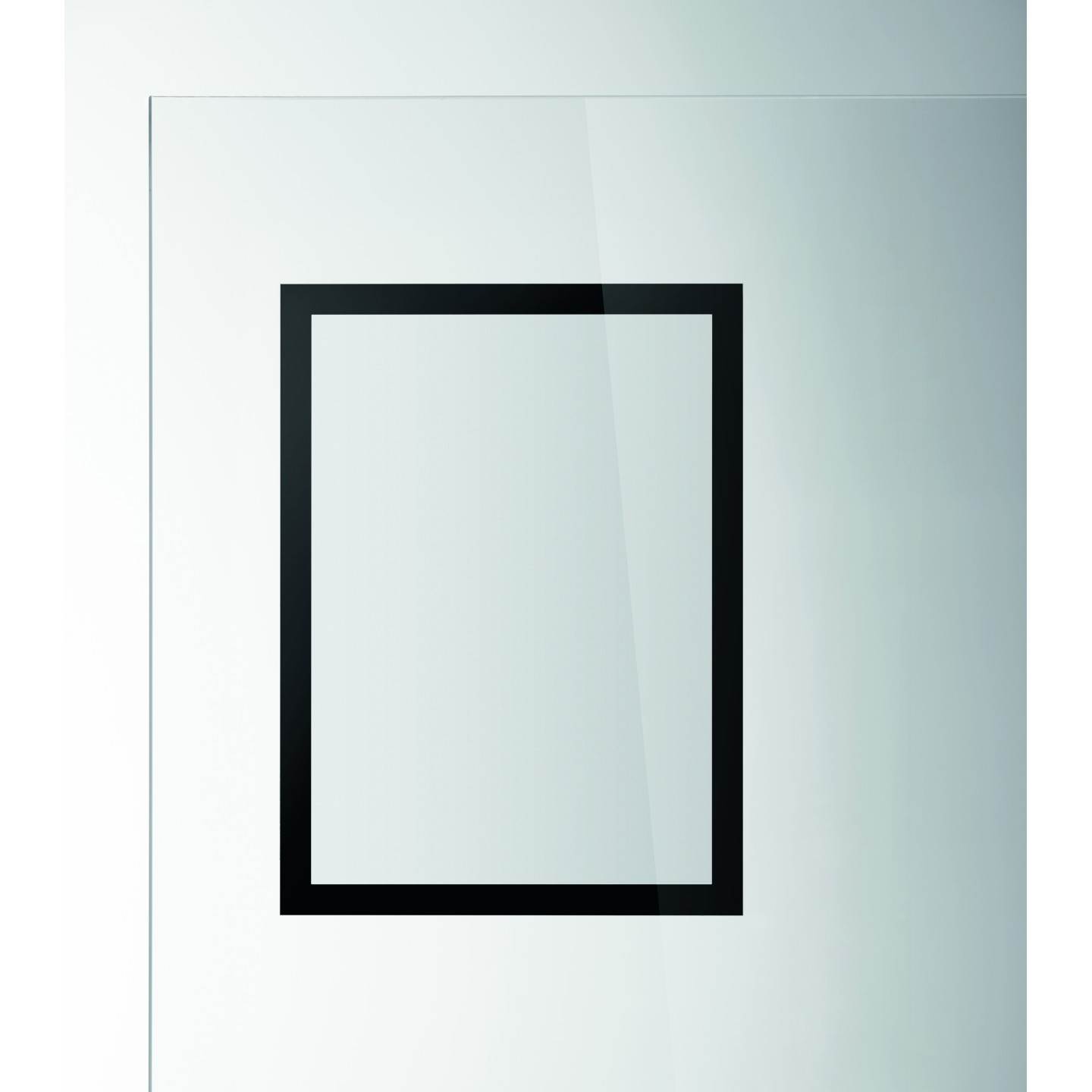 Porte-affiches SUN mural adhésif repositionnable format A4 noir