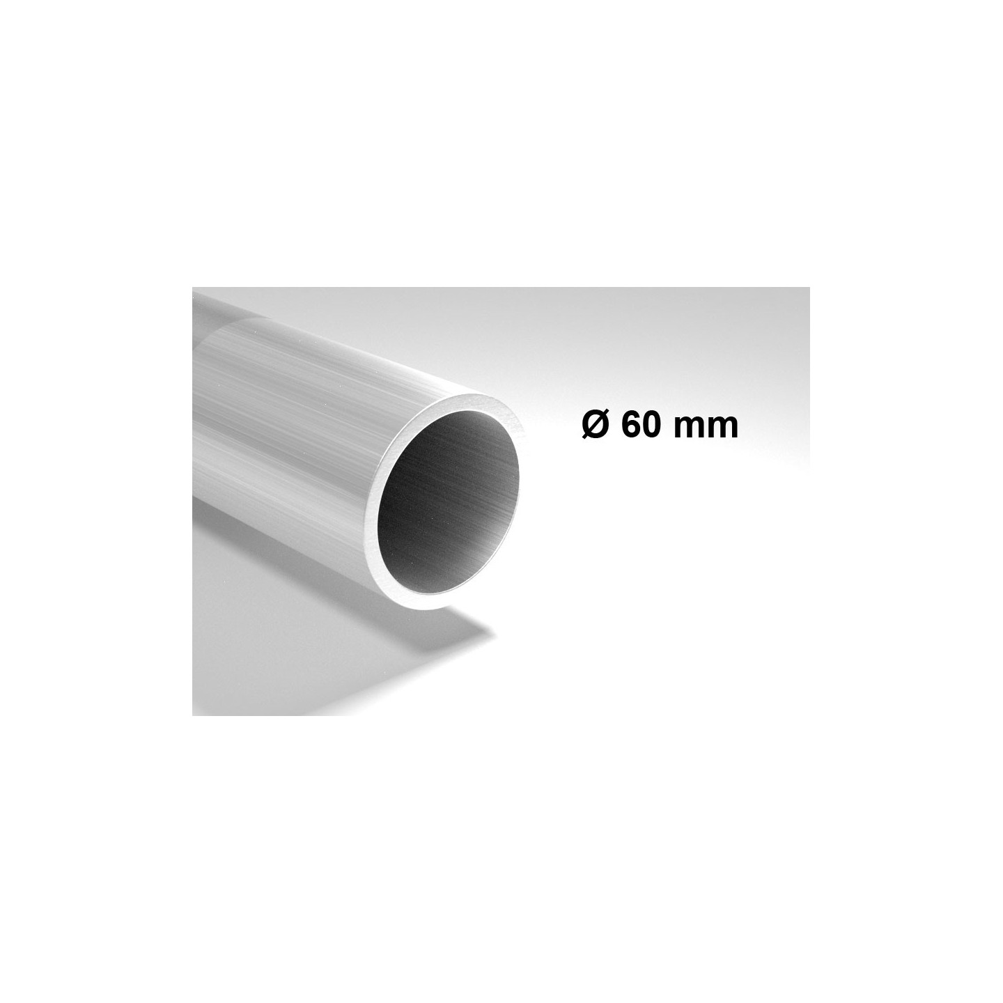 Poteau acier galvanisé diamètre 60mm, longueur de 1,50m