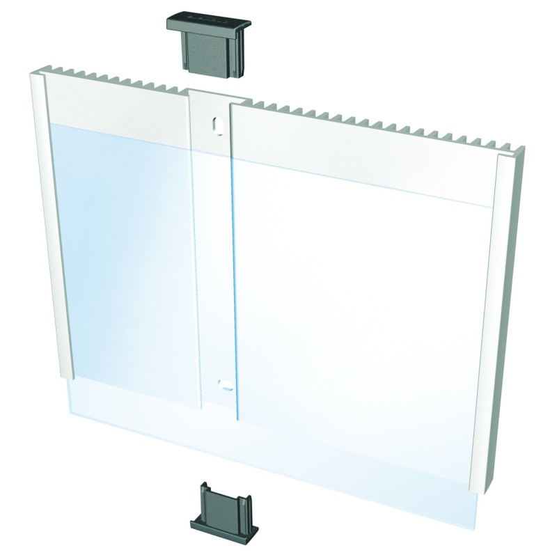 Plaque de porte alu à personnaliser dim: H 148,5 x L 210 mm