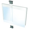 Plaque de porte alu à personnaliser dim: H 148,5 x L 210 mm