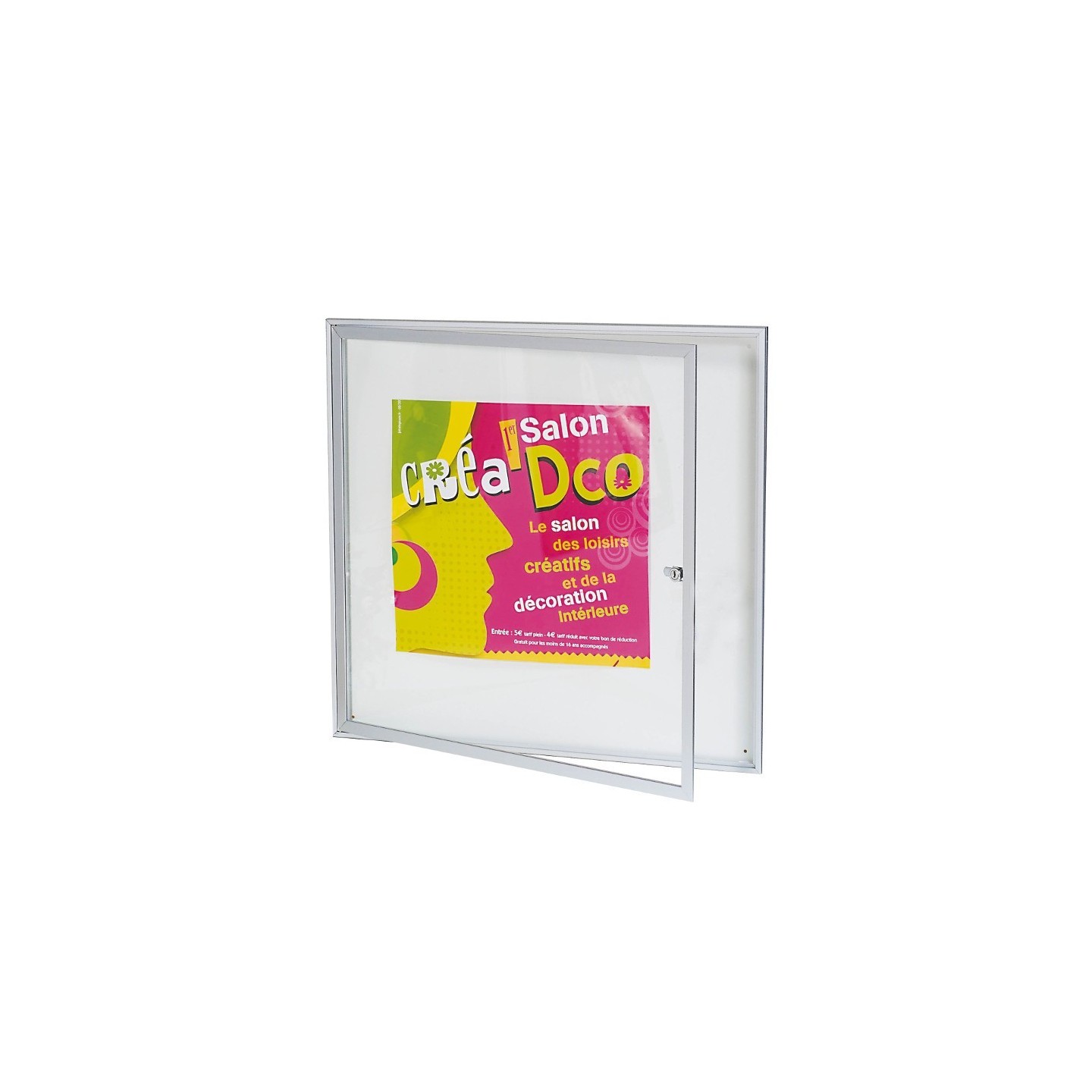 Vitrine extra-plate en alu 20mm d'épaisseur jusqu'à 1 A4