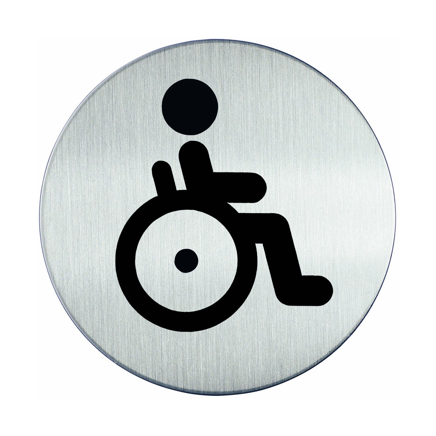 Plaque de porte toilettes handicapé