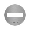 Picto en alu découpé avec braille Sens interdit