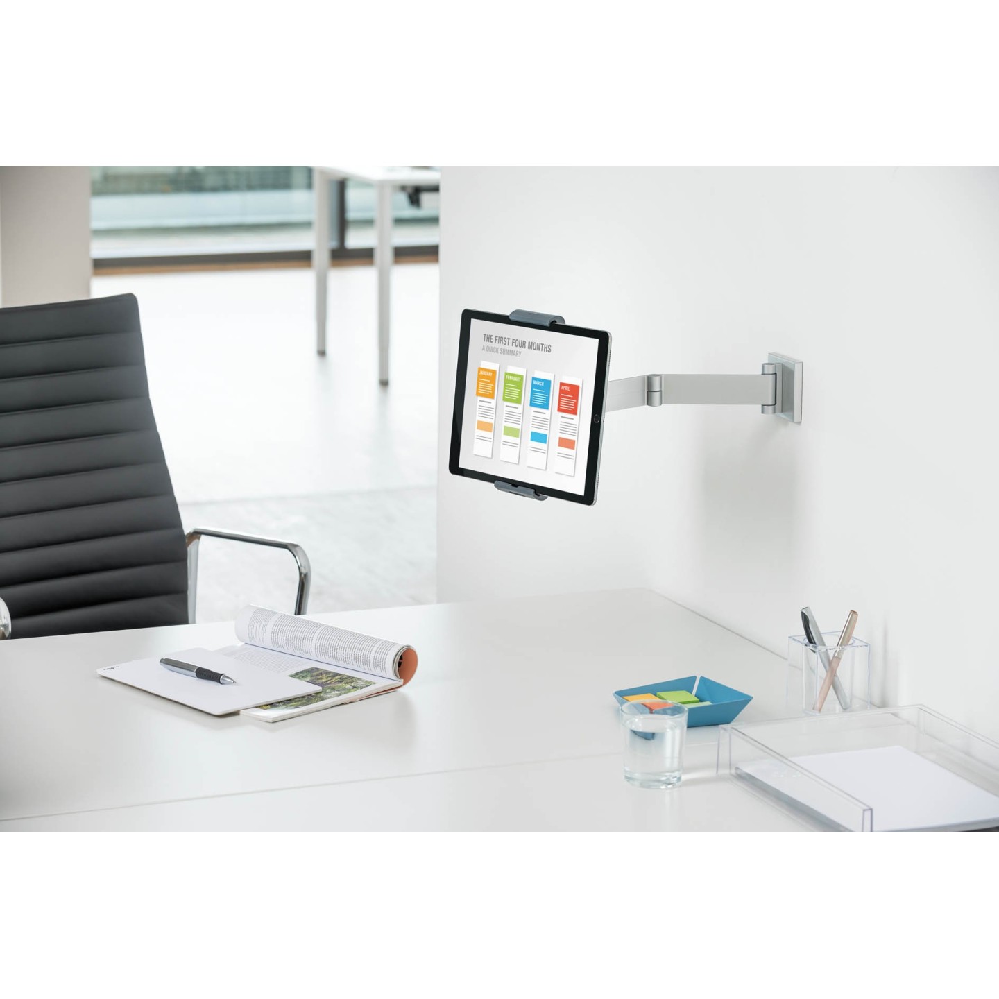 Support tablette avec bras articulé