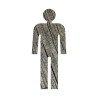 Silhouette à effet texture bois  Homme