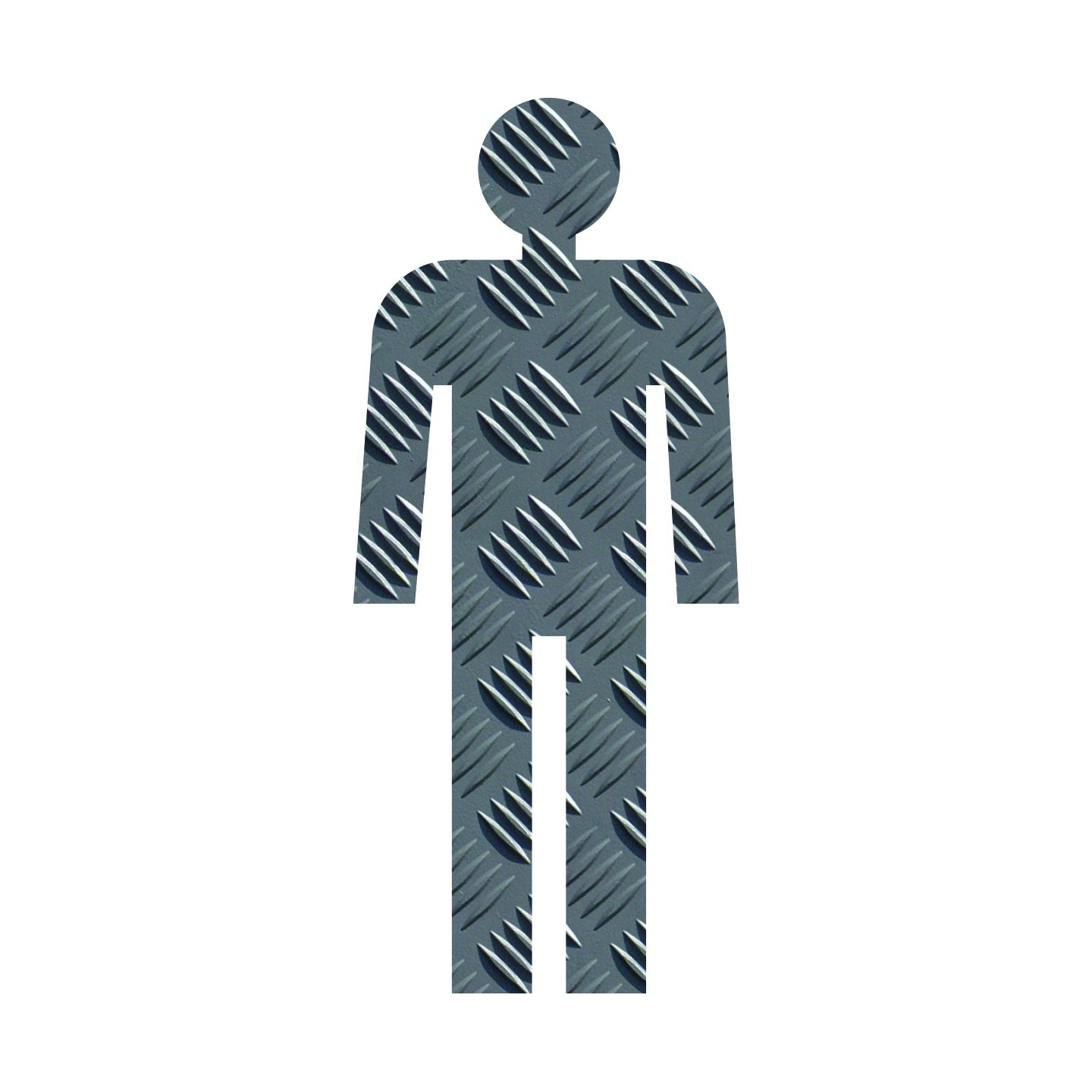 Silhouette à effet texture Métal  Homme