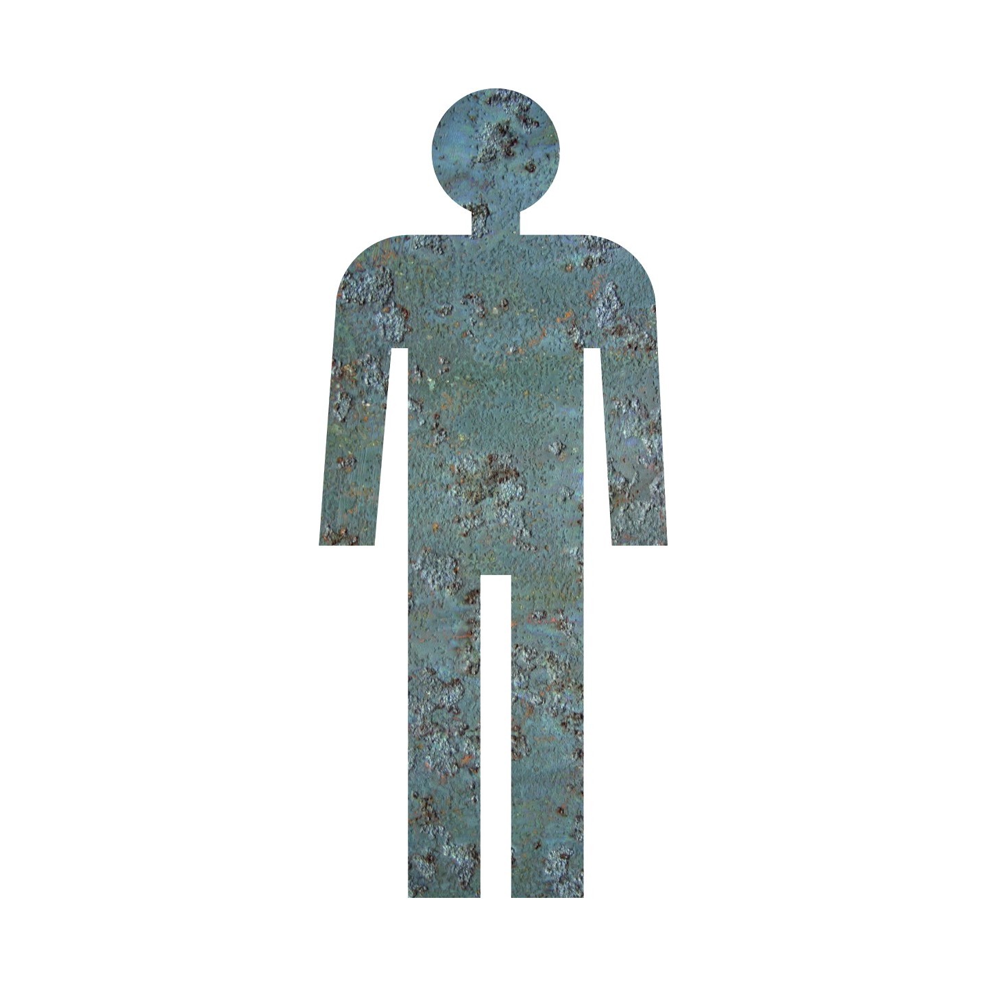 Silhouette à effet texture Béton  Homme