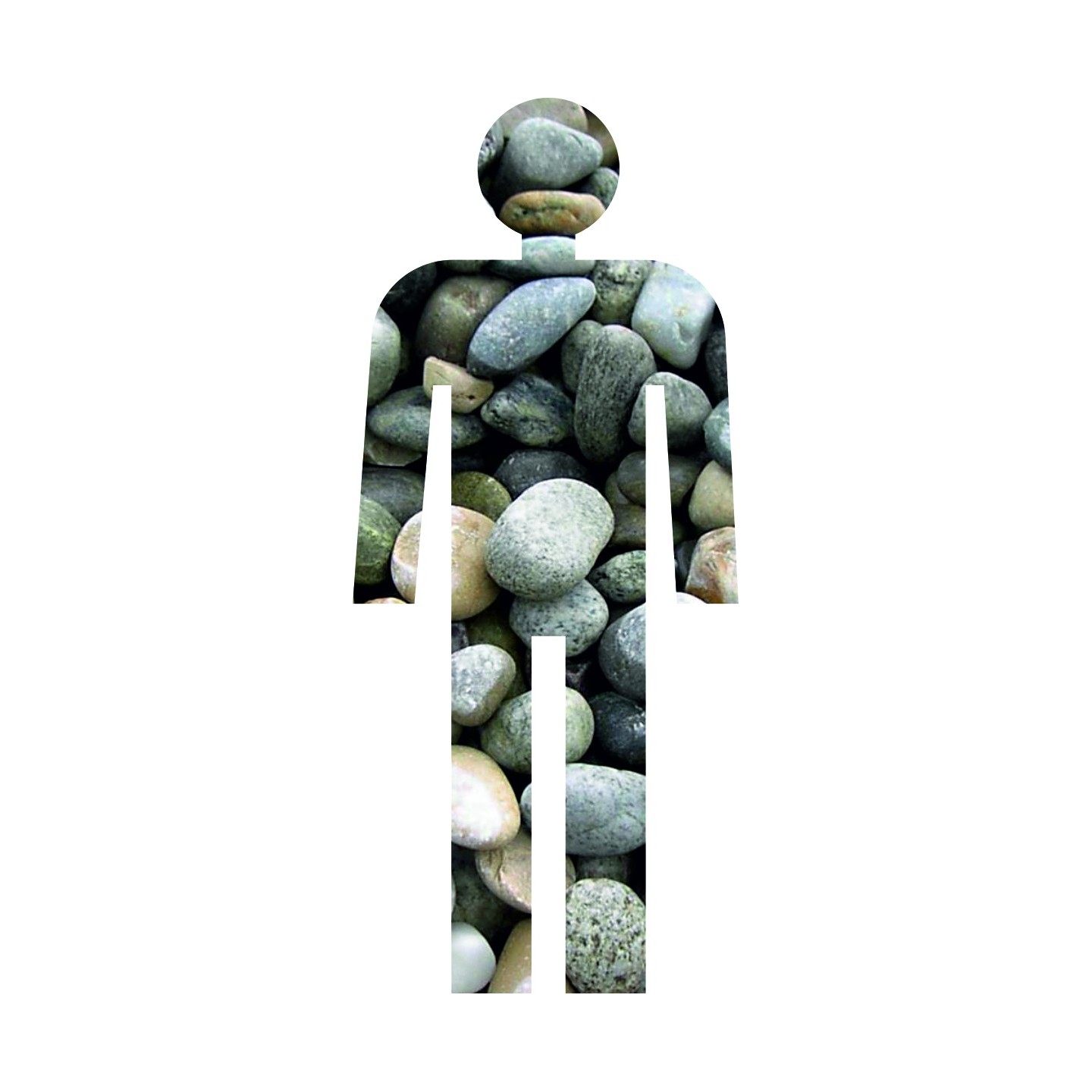 Silhouette à effet texture Galet Homme
