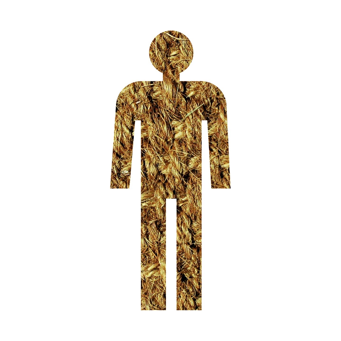 Silhouette à effet texture Corde  Homme