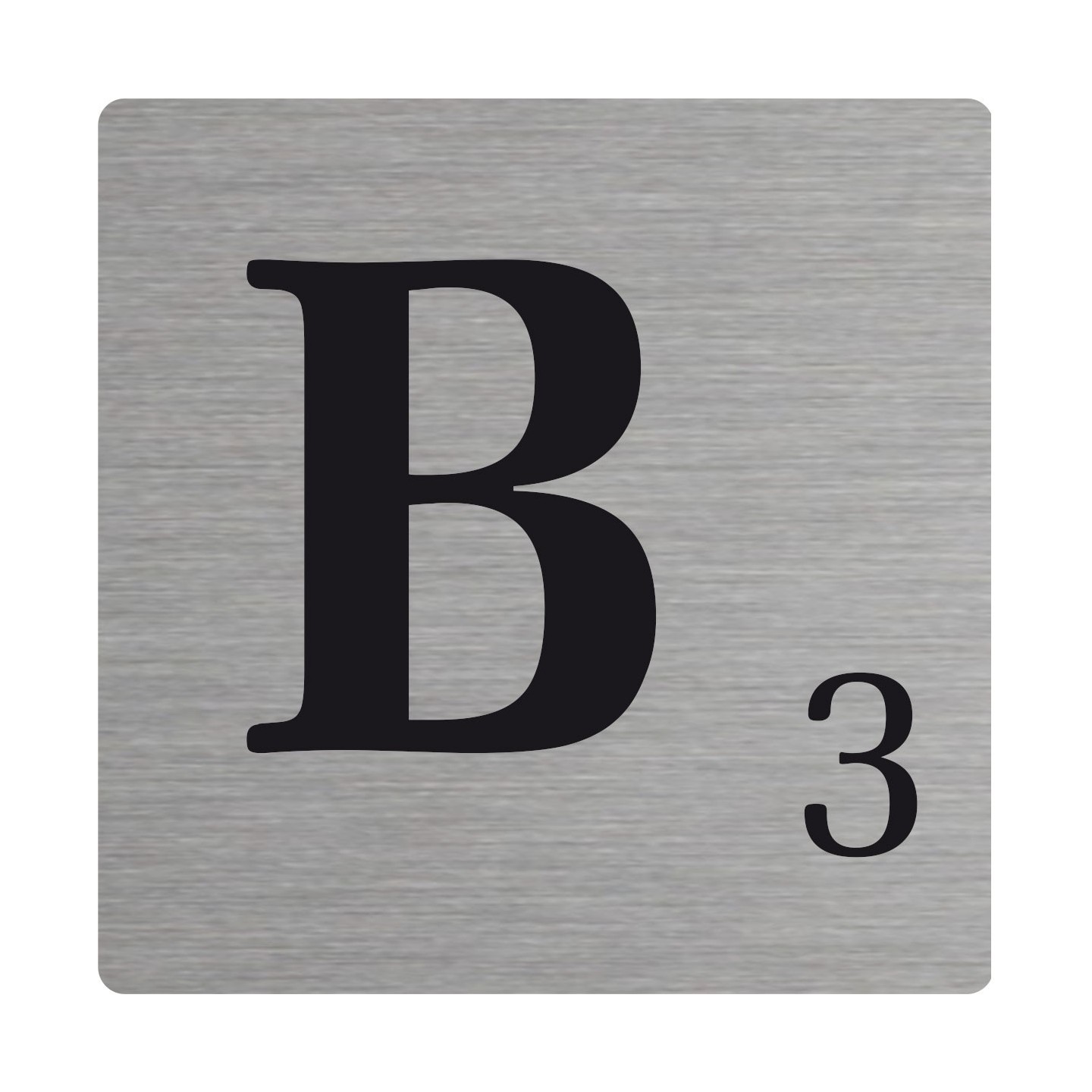 Lettre déco Scrabble en alu    B