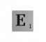 Lettre déco Scrabble en alu E