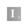 Lettre déco Scrabble en alu   I