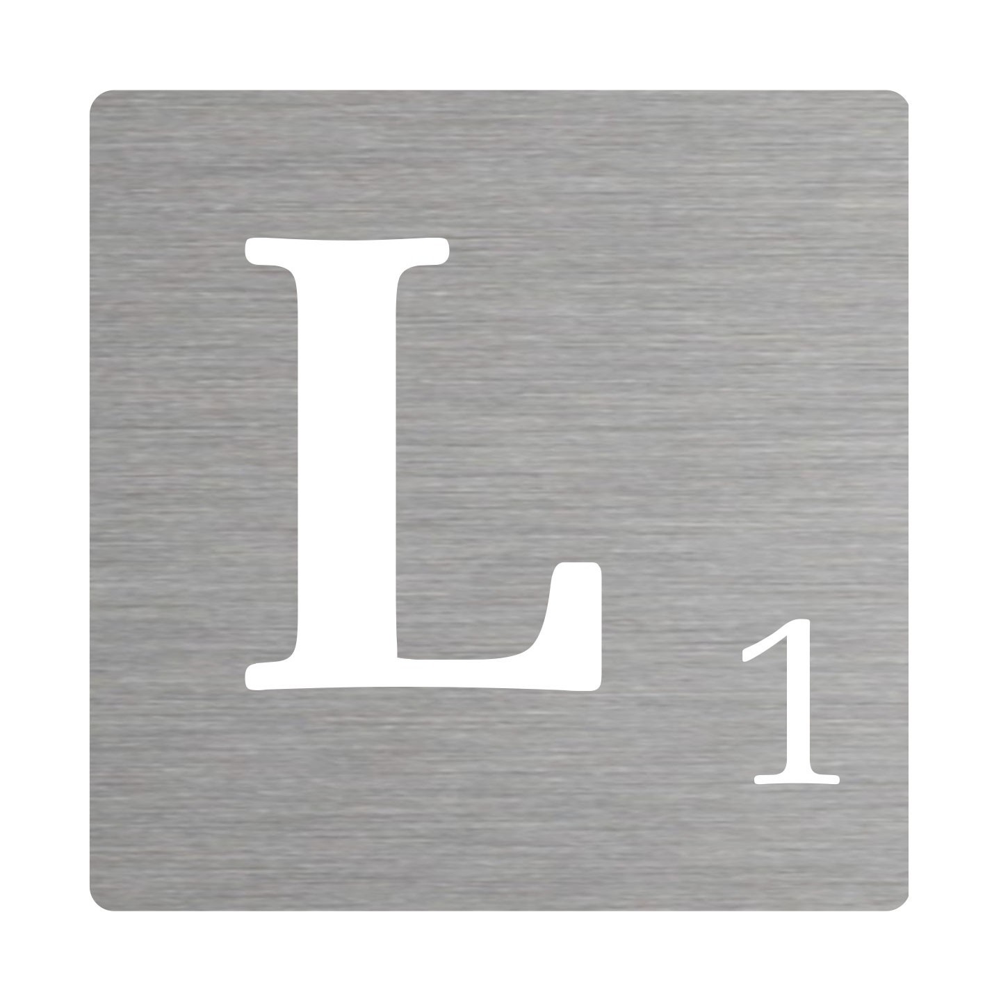 Lettre déco Scrabble en alu   L