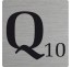 Lettre déco Scrabble en alu Q