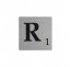 Lettre déco Scrabble en alu R