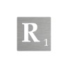 Lettre déco Scrabble en alu   R