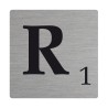 Lettre déco Scrabble en alu   R