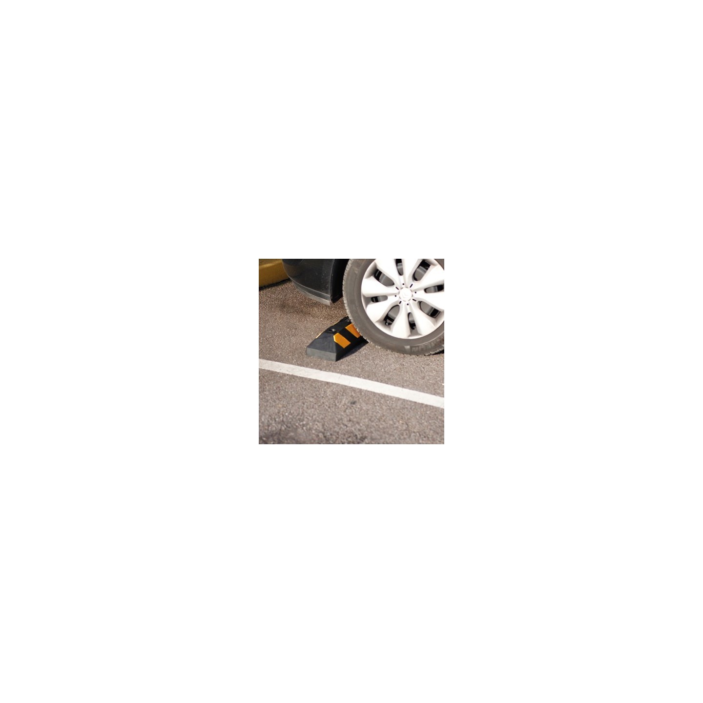 Butée de parking caoutchouc