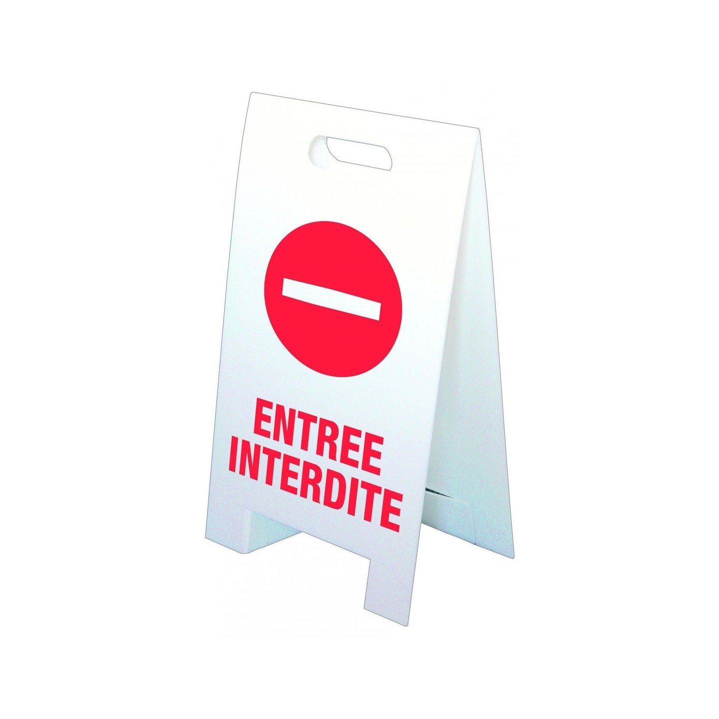 Lot de 3 chevalets ultra économique  Entrée interdite