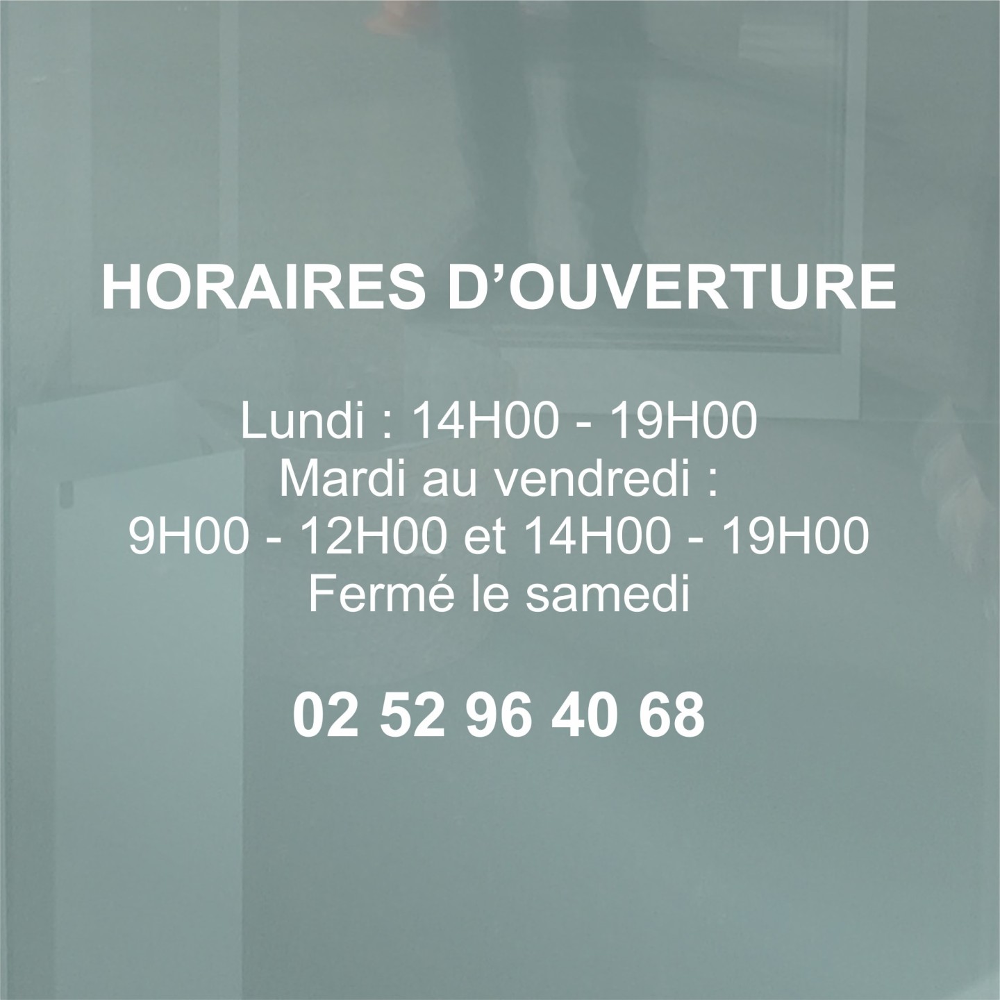 Horaires d'ouverture en vinyle