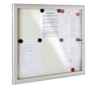 Vitrine métal pour extérieur, en aluminium jusqu'à 4 A4