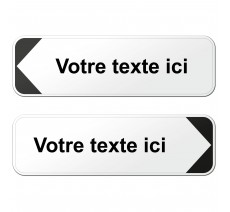 Panneau directionnel type D29 - 1 ligne de texte