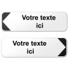 Panneau directionnel type D29 - 2 lignes de texte