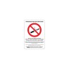 Plaque PVC  format A4  interdiction de fumer