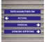 Plaque alu dim:120x800 mm "PARKING"