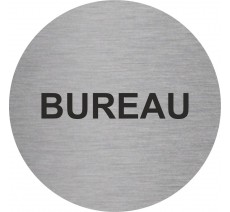 Plaque de porte ronde "BUREAU"