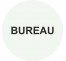 Plaque porte alu bureau blanche
