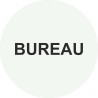 Plaque porte alu bureau blanche