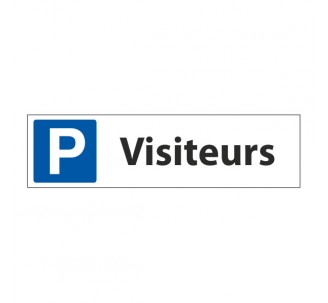 Panneau de signalisation "Parking Visiteurs"