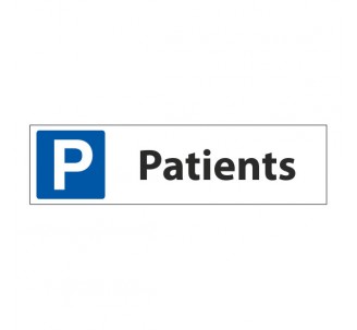 Panneau de signalisation "Parking Patients"