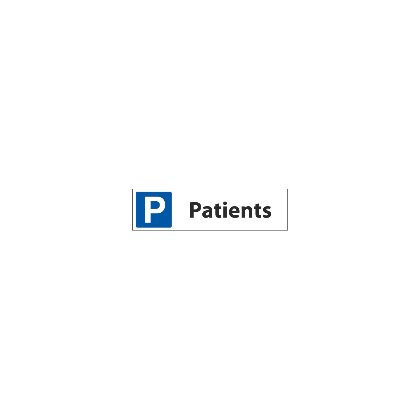 Panneau de signalisation Parking Patients