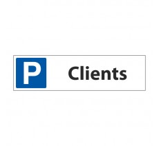 Panneau de signalisation "Parking Clients"