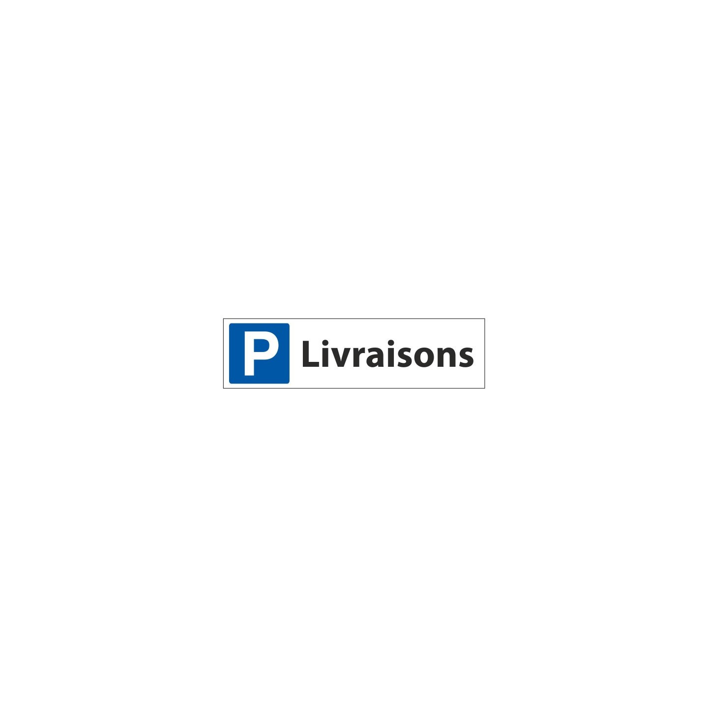 Panneau de signalisation Parking Accès handicapés à gauche
