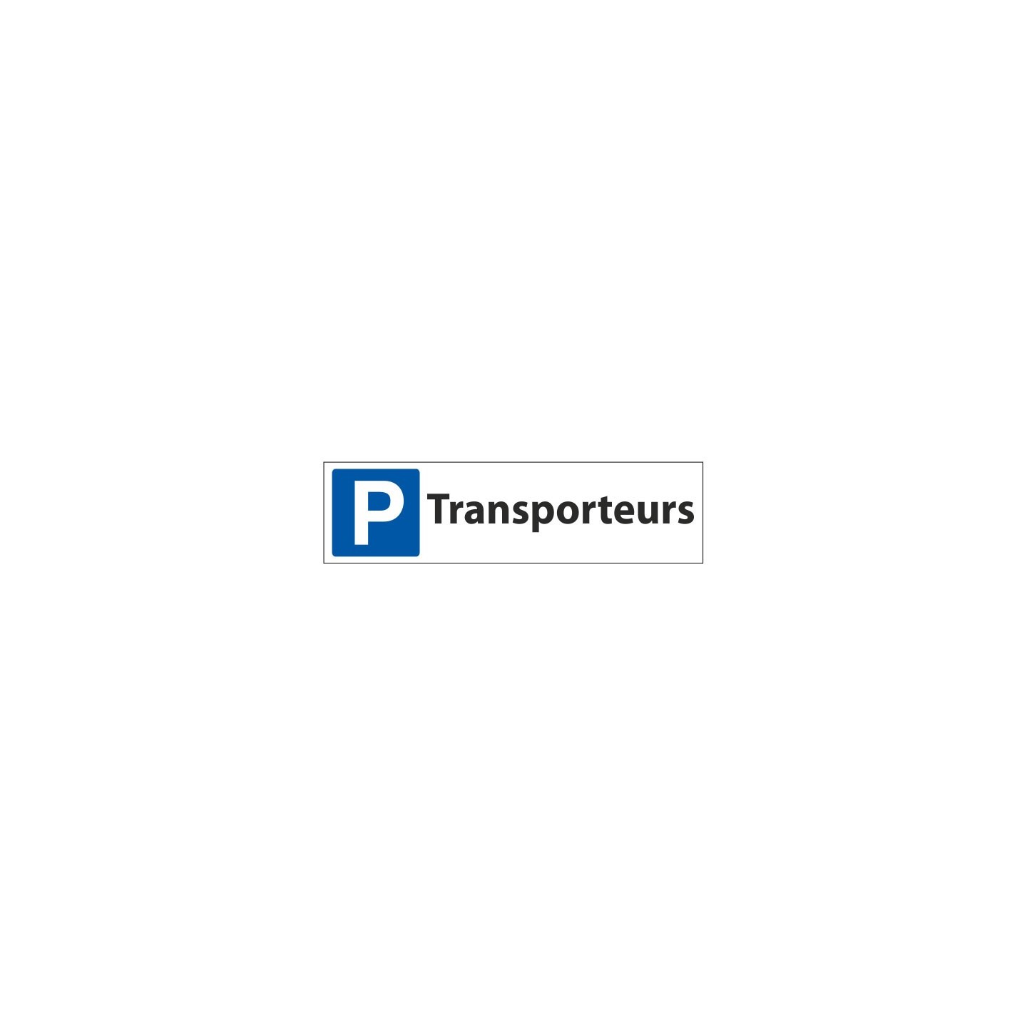 Panneau de signalisation  "Parking Accès handicapés à droite"