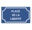 Plaque de rue en alu