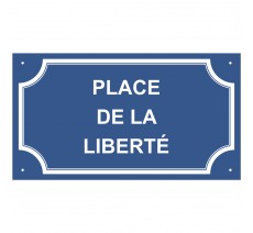 Plaque de rue en alu