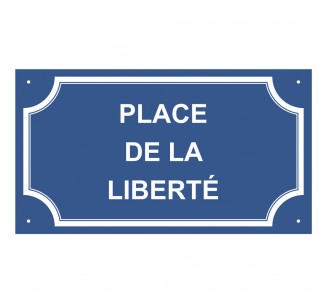 Plaque de rue en alu