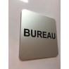 Plaque porte alu picto carré bureau