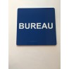 Plaque porte alu picto carré bureau