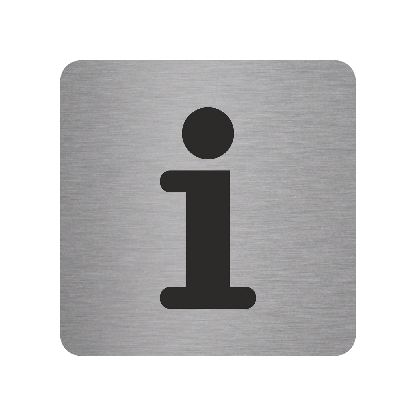  Plaque porte information alu