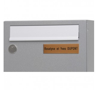 Plaque boite aux lettres avec numéro adhésive pvc – plaque gravée