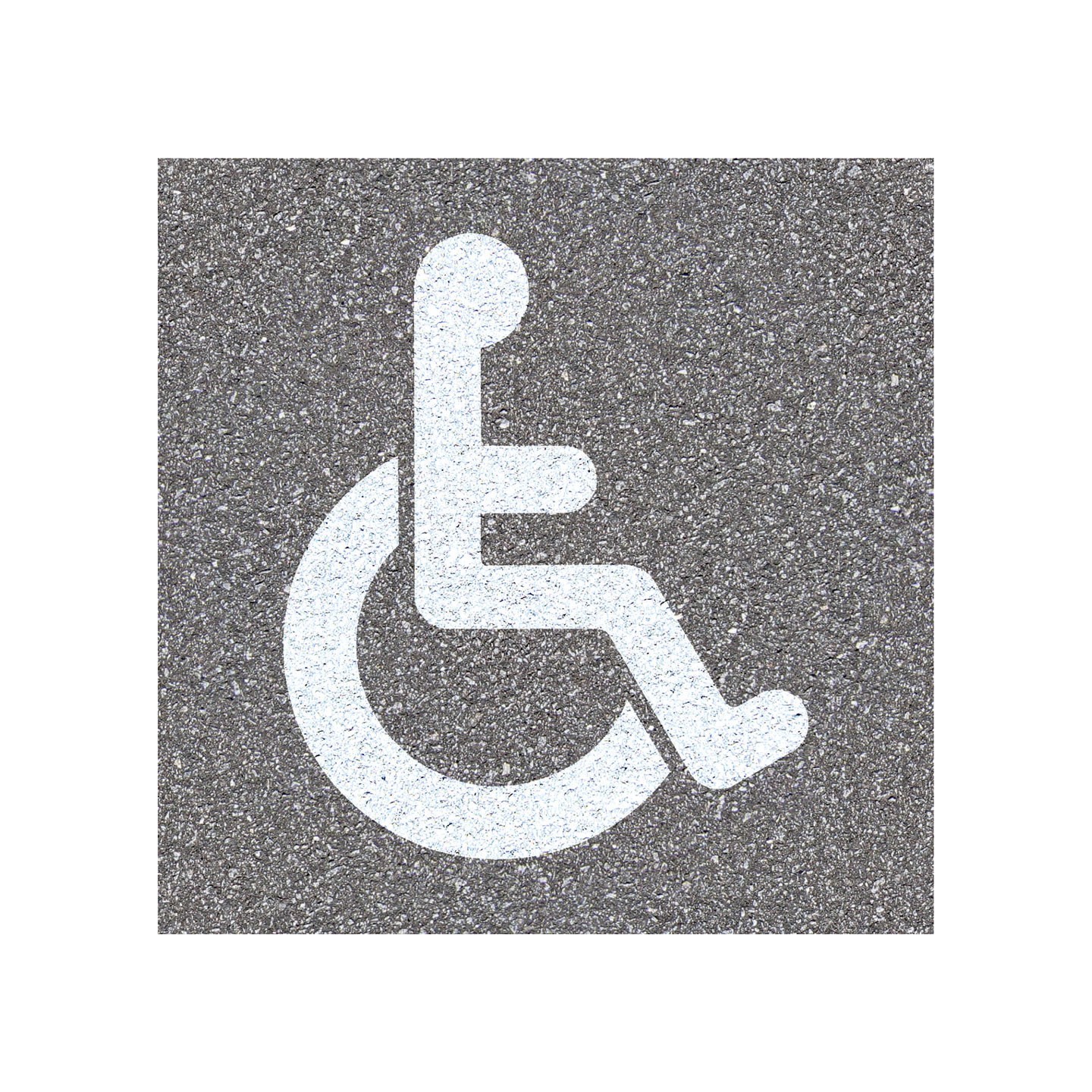 Pochoir en bois "Handicapé"