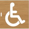 Pochoir en bois "Handicapé"
