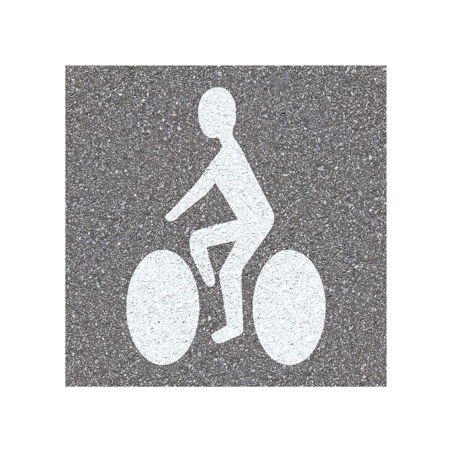 Pochoir en bois "Cycliste"