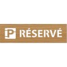 Pochoir en bois "PARKING RÉSERVÉ"