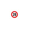 Panneau type routier Interdiction de dépasser 20 kmh